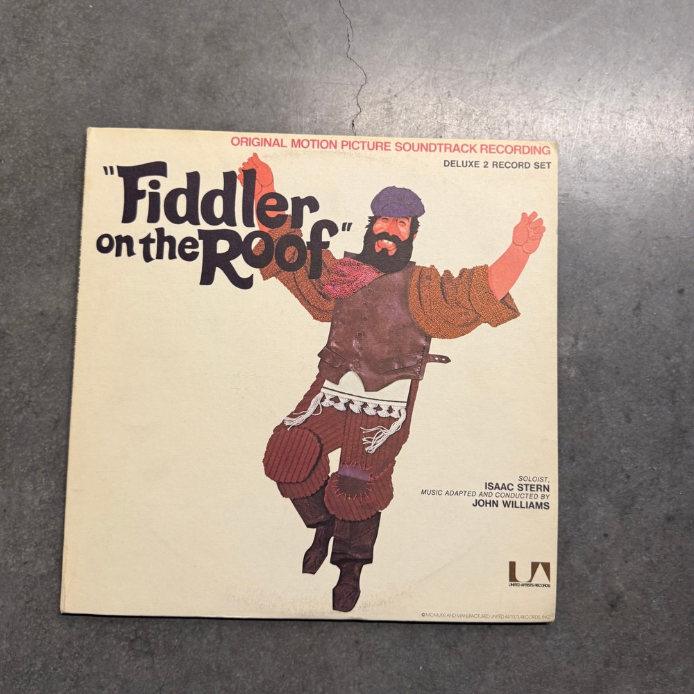 Fiddler on the Roof Soundtrack 2 LP Vinyl John Williams Isaac Stern 1971 UA